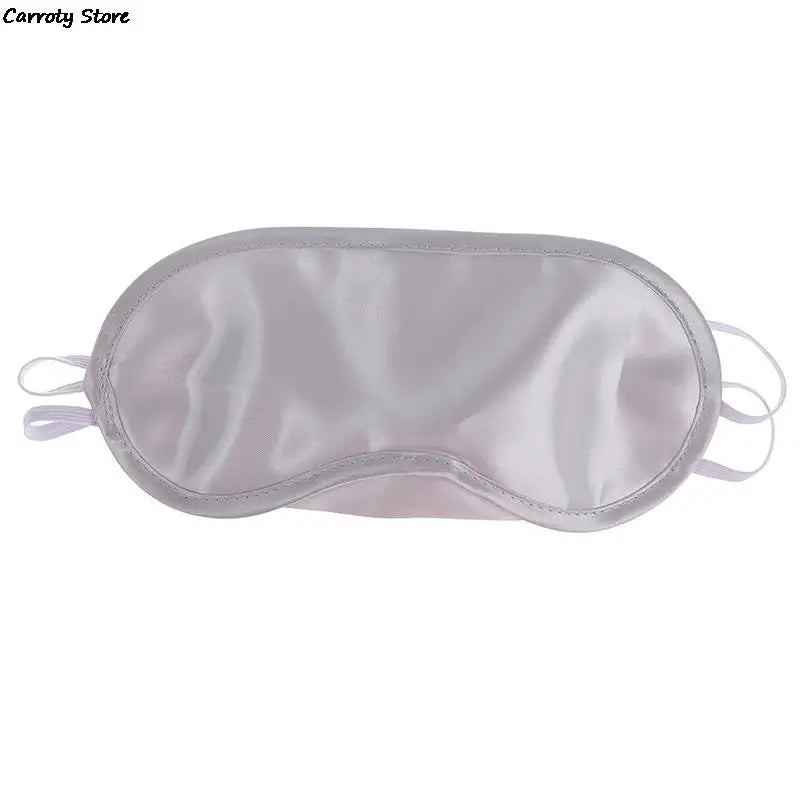 1PC Silk Eye Mask Eyeshade Cover Shade Soft Blindfold Travel Eyepatch Natural Sleeping Eye Patch Sleep Mask Women Men