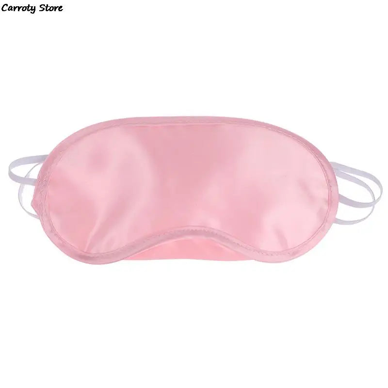 1PC Silk Eye Mask Eyeshade Cover Shade Soft Blindfold Travel Eyepatch Natural Sleeping Eye Patch Sleep Mask Women Men