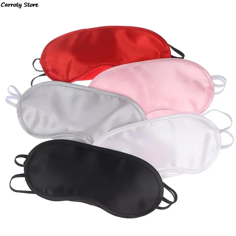 1PC Silk Eye Mask Eyeshade Cover Shade Soft Blindfold Travel Eyepatch Natural Sleeping Eye Patch Sleep Mask Women Men