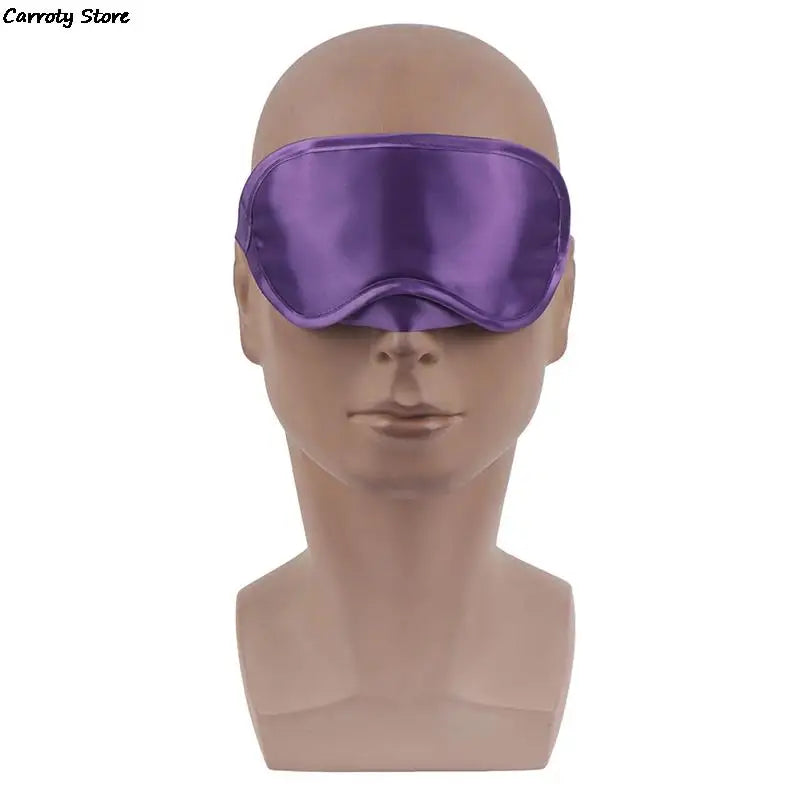 1PC Silk Eye Mask Eyeshade Cover Shade Soft Blindfold Travel Eyepatch Natural Sleeping Eye Patch Sleep Mask Women Men