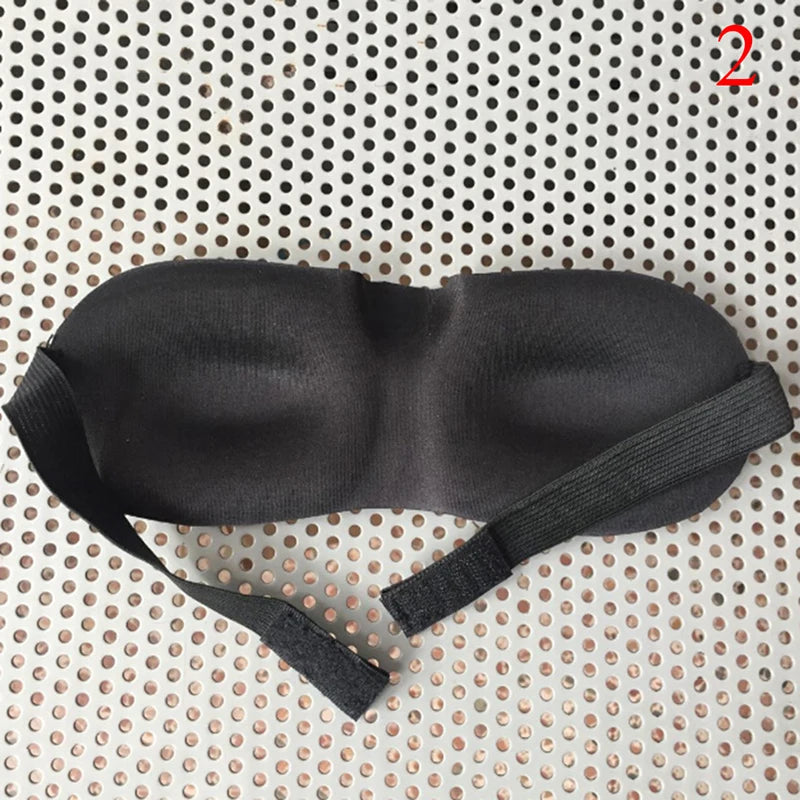 1Pc 3D Eye Masks Travel Sleep Soft Natural Padded Shade Cover Rest Relax Eye Patch For Women Men 3D Sleeping Blindfold Eye Mask