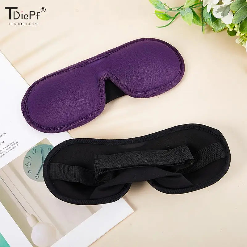 1Pc 3D Eye Masks Travel Sleep Soft Natural Padded Shade Cover Rest Relax Eye Patch For Women Men 3D Sleeping Blindfold Eye Mask