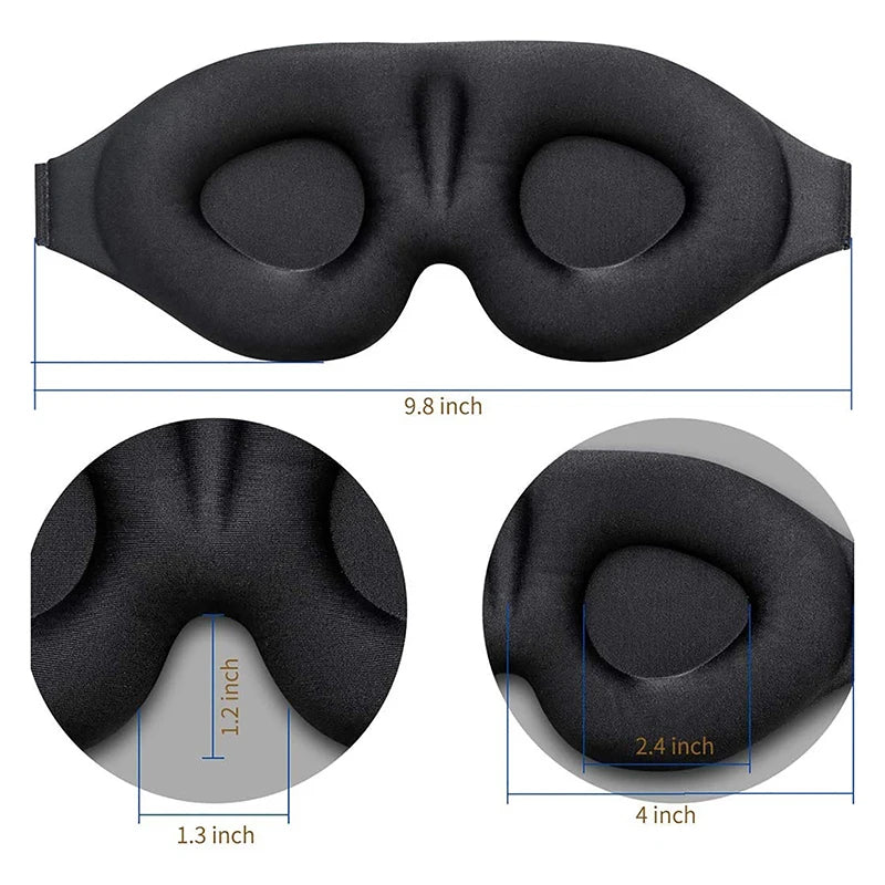 1Pc 3D Eye Masks Travel Sleep Soft Natural Padded Shade Cover Rest Relax Eye Patch For Women Men 3D Sleeping Blindfold Eye Mask