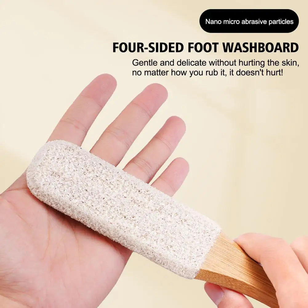 1PCS Professional Pedicure Rasp Tool For Dead Skin Crack Heels Beech Wood Foot File Rasp Callus Remover Foot Scrubber