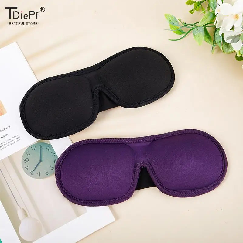 1Pc 3D Eye Masks Travel Sleep Soft Natural Padded Shade Cover Rest Relax Eye Patch For Women Men 3D Sleeping Blindfold Eye Mask